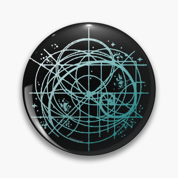 Item preview, Golden Ratio Fibonacci Spiral | Sacred Geometry Line Art | White and Teal Colors | Graphic designed and sold by Made by Tamar.