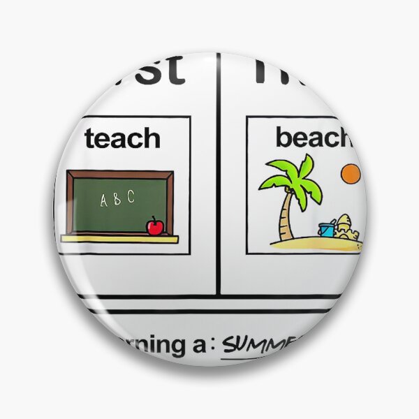Artikelvorschau, Erst unterrichten, dann Strand – Lehrer-T-Shirt entworfen und verkauft von DArtfulStudio.