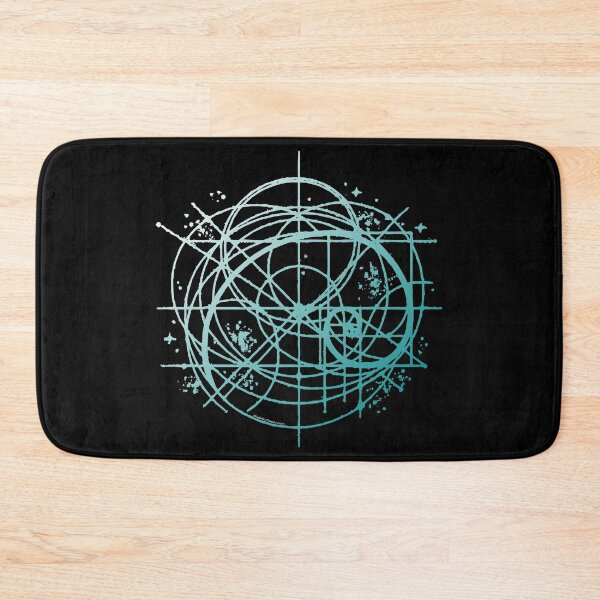 Item preview, Golden Ratio Fibonacci Spiral | Sacred Geometry Line Art | White and Teal Colors | Graphic designed and sold by Made by Tamar.