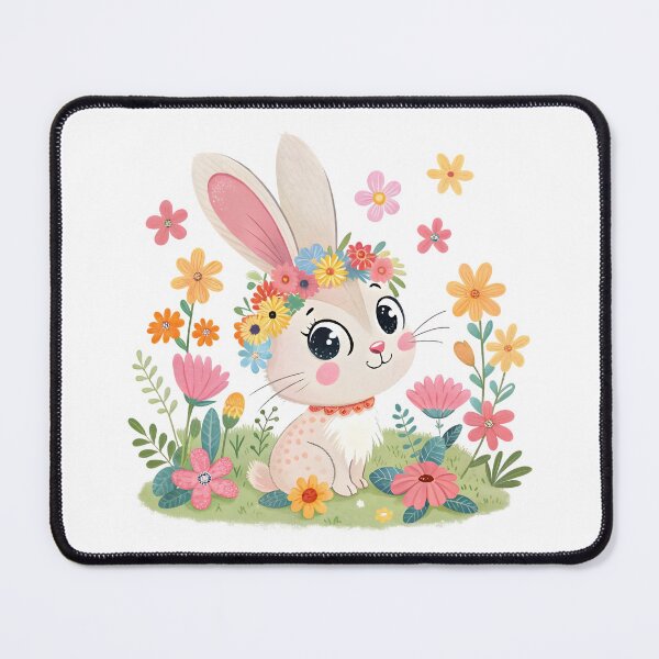 Item preview, Adorable Floral Bunny designed and sold by trendspatterns.