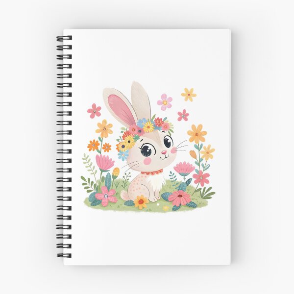 Item preview, Adorable Floral Bunny designed and sold by trendspatterns.
