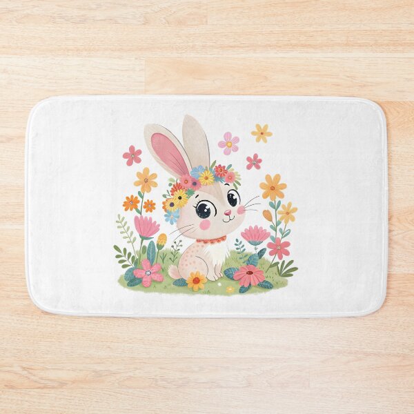 Item preview, Adorable Floral Bunny designed and sold by trendspatterns.