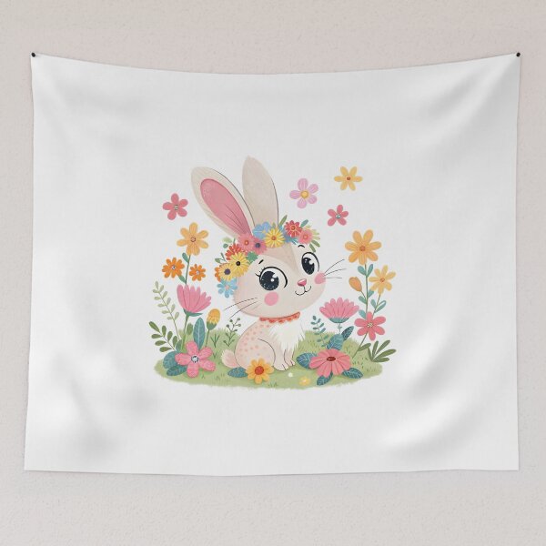Item preview, Adorable Floral Bunny designed and sold by trendspatterns.