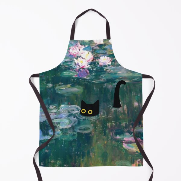 Item preview, Monet Cat in Water Lilies Pond designed and sold by PurrfectHome.