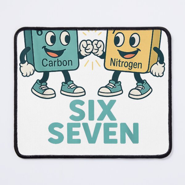 Item preview, Funny 67 Science Teacher 6 7 Carbon Nitrogen Periodic Table T-Shirt designed and sold by SavsMerch.