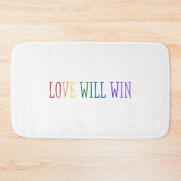 Item preview, Love Will Win Rainbow Pride Hand Lettered designed and sold by Terra Walker Design.
