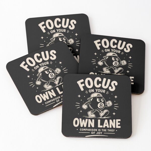 Item preview, Focus On Your Own Lane | Funny Motivational Character Design designed and sold by NomadUSArt.