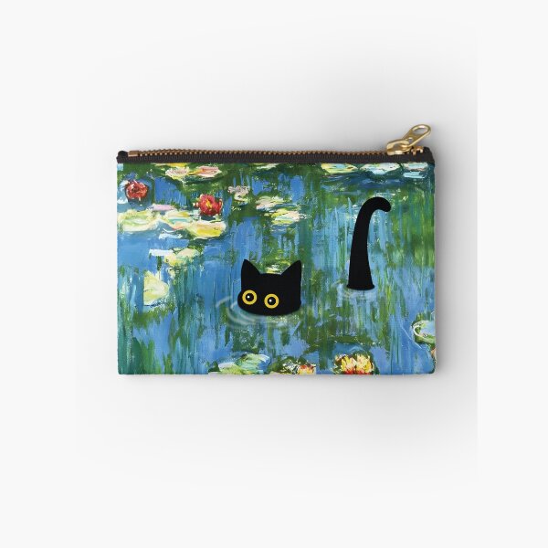 Item preview, monet cat in water lilies pond designed and sold by PurrfectHome.