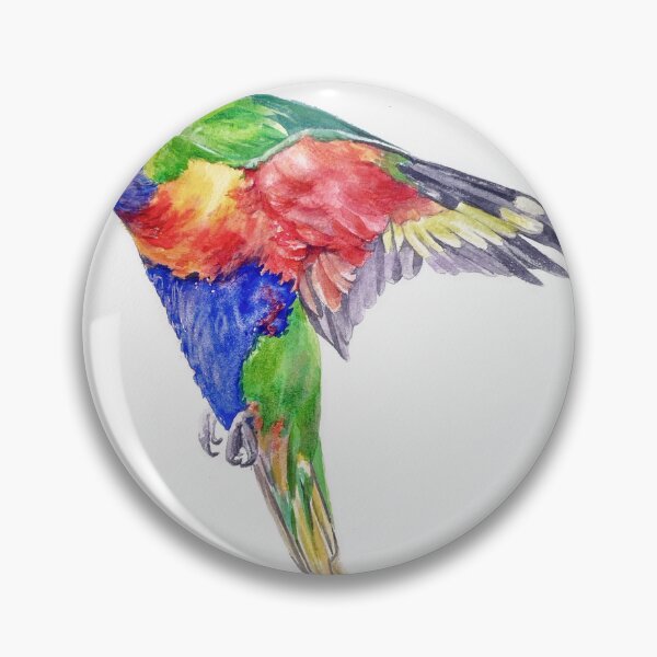 Item preview, Rainbow Lorikeet in flight  designed and sold by Chris Hobel.