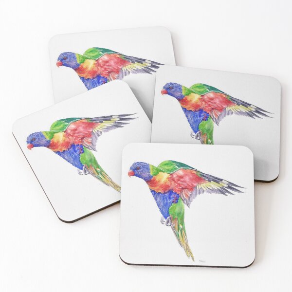Item preview, Rainbow Lorikeet in flight  designed and sold by Chris Hobel.