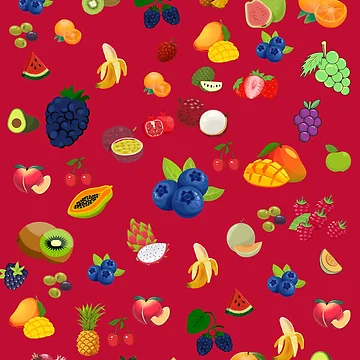 Artwork thumbnail, fruit pattern by InkByDP
