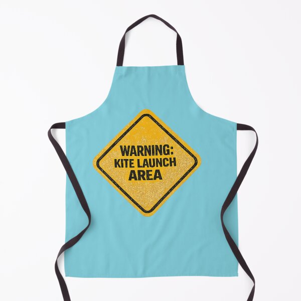 Item preview, Blue Warning Kite Launch Area Vintage Beach Sign designed and sold by Islabonita..