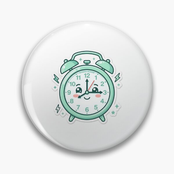 Artikelvorschau, Kawaii Clock Sticker Cute Time Management Study Planner Sticker entworfen und verkauft von yanejoy.