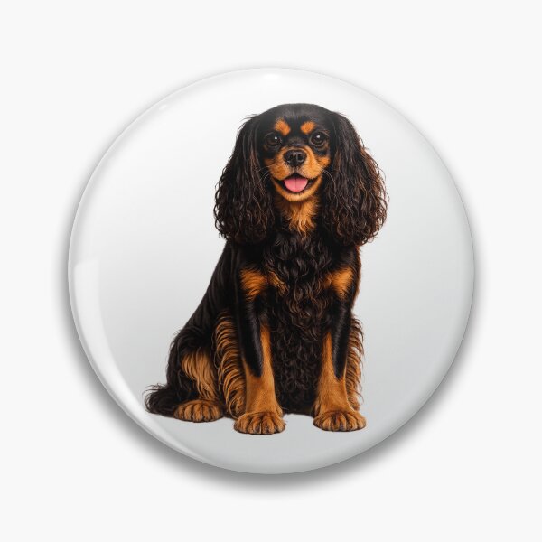 Item preview, King Charles Cavalier Spaniel Dog Black and Tan designed and sold by BackgroundND.