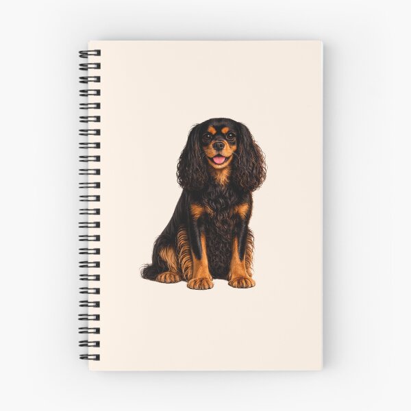 Item preview, King Charles Cavalier Spaniel Dog Black and Tan designed and sold by BackgroundND.