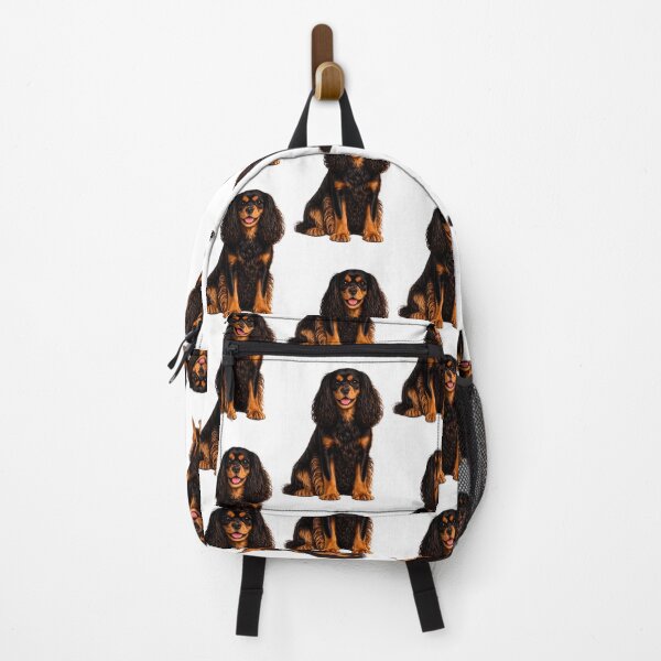 Item preview, King Charles Cavalier Spaniel Dog Black and Tan designed and sold by BackgroundND.