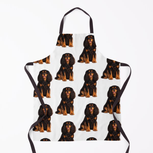 Item preview, King Charles Cavalier Spaniel Dog Black and Tan designed and sold by BackgroundND.