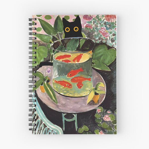 Item preview, matisse's goldfish and a cat designed and sold by PurrfectHome.