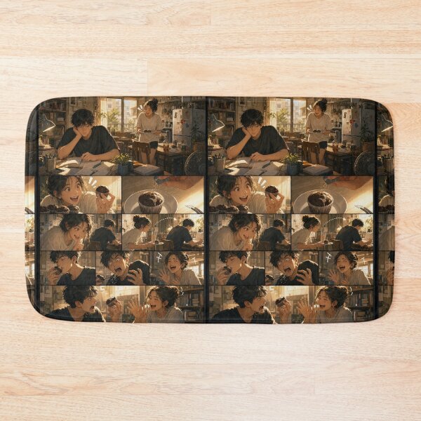 Item preview, Student Life Cozy Reading Room Comic Print designed and sold by Grafititee.