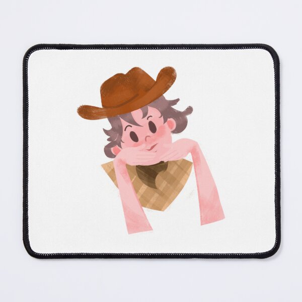 Item preview, Aesthetic Cartoon Girl Wearing Cowboy Hat Art designed and sold by Nixsasaart.