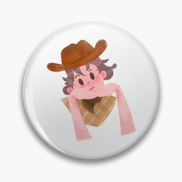Item preview, Aesthetic Cartoon Girl Wearing Cowboy Hat Art designed and sold by Nixsasaart.