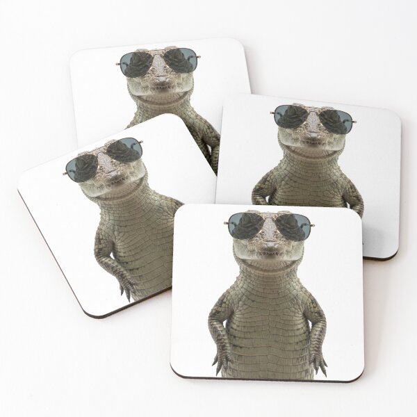 Item preview, Cute Baby Crocodile Wearing Sunglasses Funny designed and sold by RareLavender.