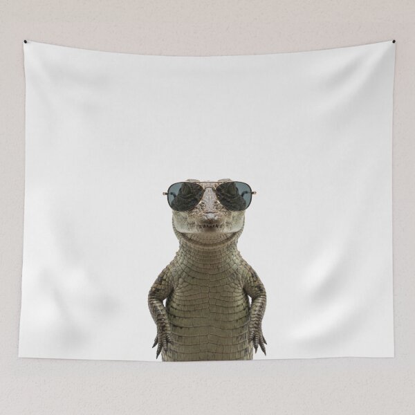 Item preview, Cute Baby Crocodile Wearing Sunglasses Funny designed and sold by RareLavender.