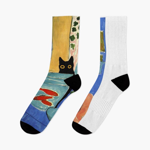 Item preview,  Cat With Red Fish and a Woman designed and sold by PurrfectHome.