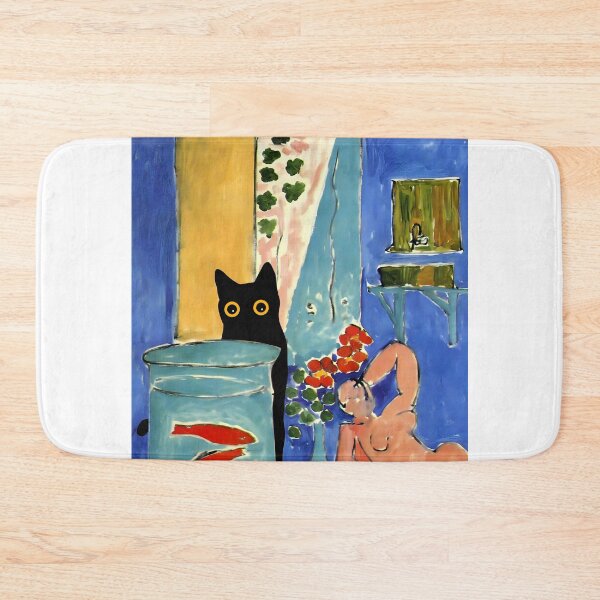 Item preview,  Cat With Red Fish and a Woman designed and sold by PurrfectHome.