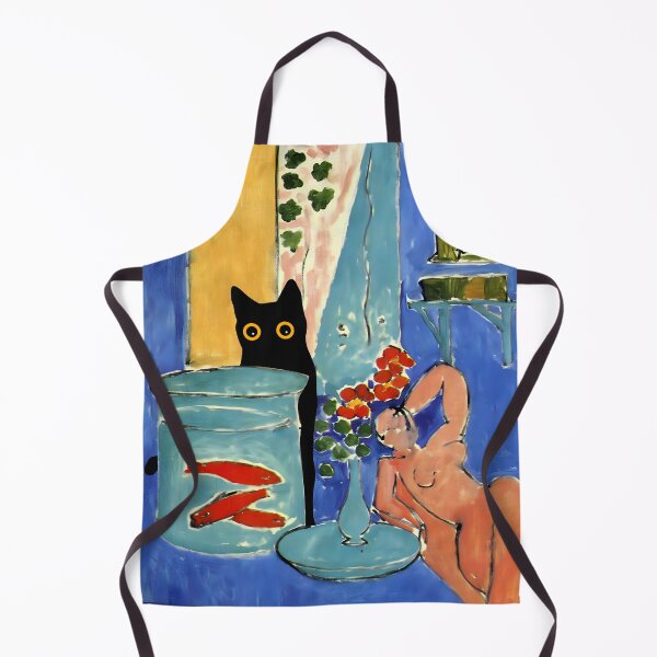 Item preview, Cat With Red Fish and a Woman designed and sold by PurrfectHome.