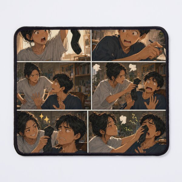 Item preview, Student Life Cozy Reading Room Comic Print designed and sold by Grafititee.