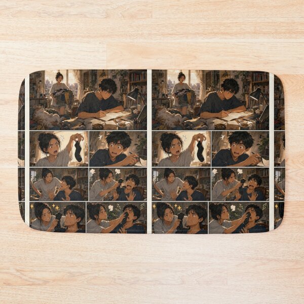 Item preview, Student Life Cozy Reading Room Comic Print designed and sold by Grafititee.