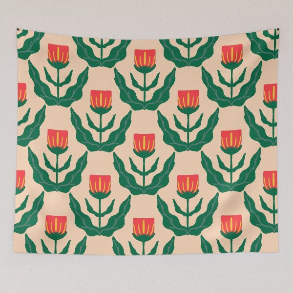 Item preview, Simple abstract floral seamless pattern  designed and sold by Sunakokookkook.