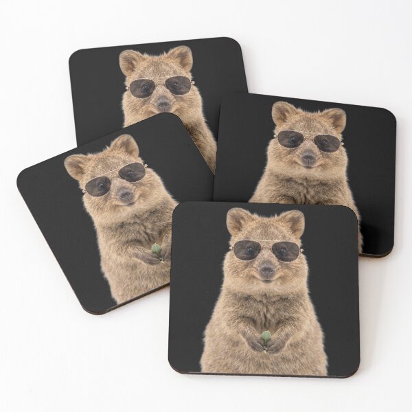 Item preview, Cute Baby Quokka Wearing Sunglasses Funny designed and sold by RareLavender.