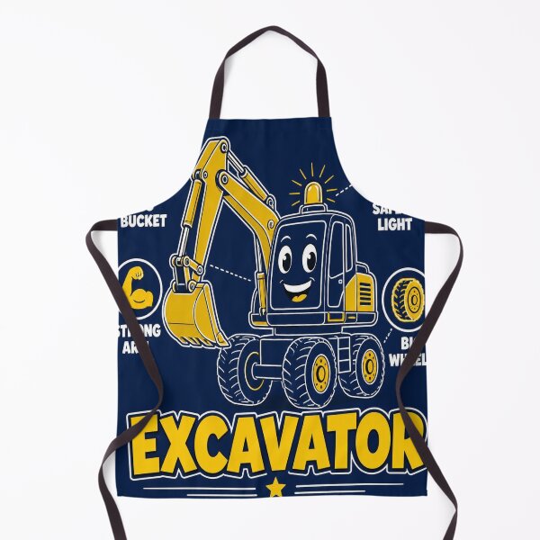 Item preview, Excavator Blueprint Shirt | Cute Kids Construction Vehicle Blueprint Tee designed and sold by SunnyDesign82.