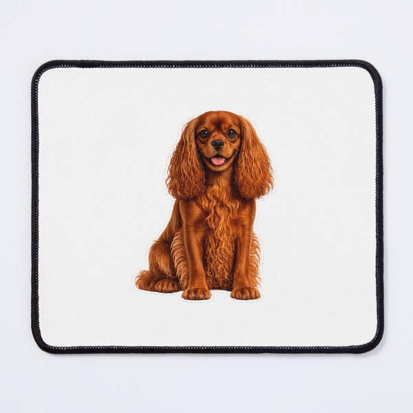 Item preview, King Charles Cavalier Spaniel Dog Ruby Colored designed and sold by BackgroundND.