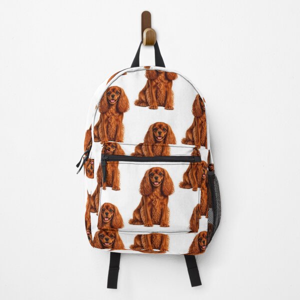 Item preview, King Charles Cavalier Spaniel Dog Ruby Colored designed and sold by BackgroundND.