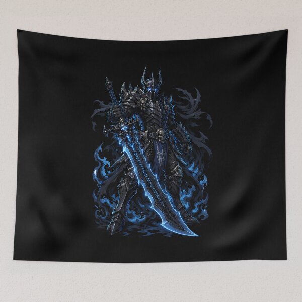 Item preview, Dark Knight Wielding Cursed Blade In Shadow Armor designed and sold by Tong4130.