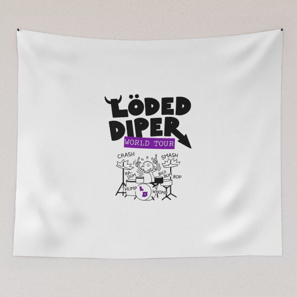 Item preview,  Loded Diper Band World Tour Funny designed and sold by Marciasgrosso.