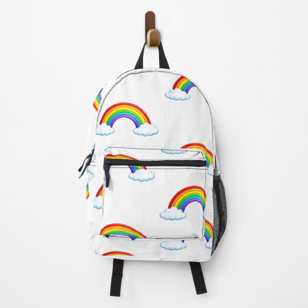 Artikelvorschau, Niedlicher Regenbogen mit Wolken (PNG) | Bunter Regenbogen-Sticker | Kawaii-Wetter-Clipart | Druckbares Regenbogen-Design entworfen und verkauft von Ishratparween11.