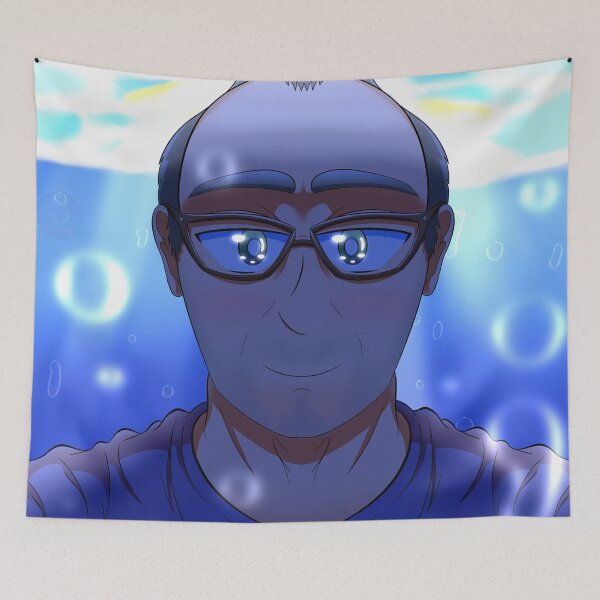 Item preview, Man Underwater - Anime Style Commission designed and sold by TacticArtsSt0re.