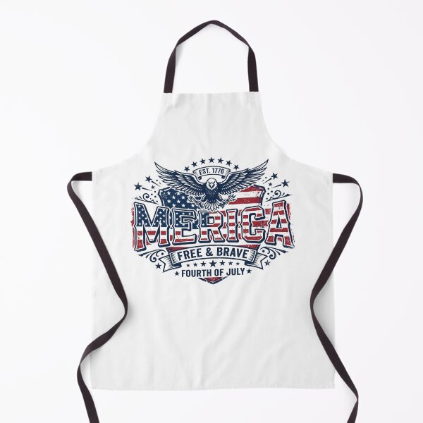 Item preview, America Merica Free and Brave Fourth of July Unisex classic tee designed and sold by Sticker Up.