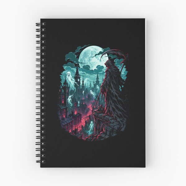Item preview, Grim Reaper Watching Over Haunted Ruined Midnight City designed and sold by Tong4130.