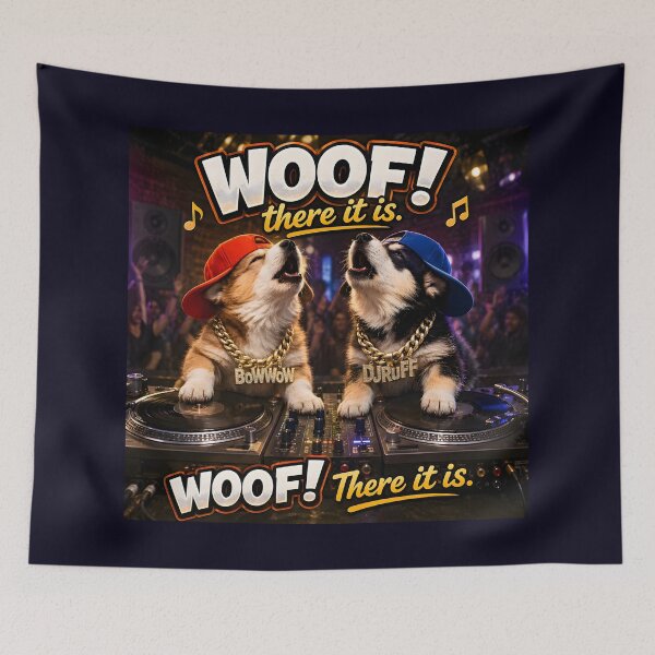 Item preview, WOOF! there it is. BoWWow and DJ RUFF puppy parody designed and sold by RockyMemes.