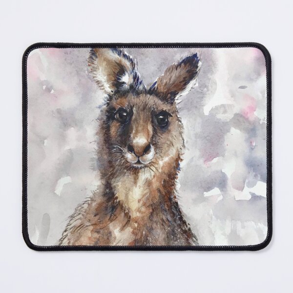 Item preview, Kangaroo portrait painting  designed and sold by Chris Hobel.