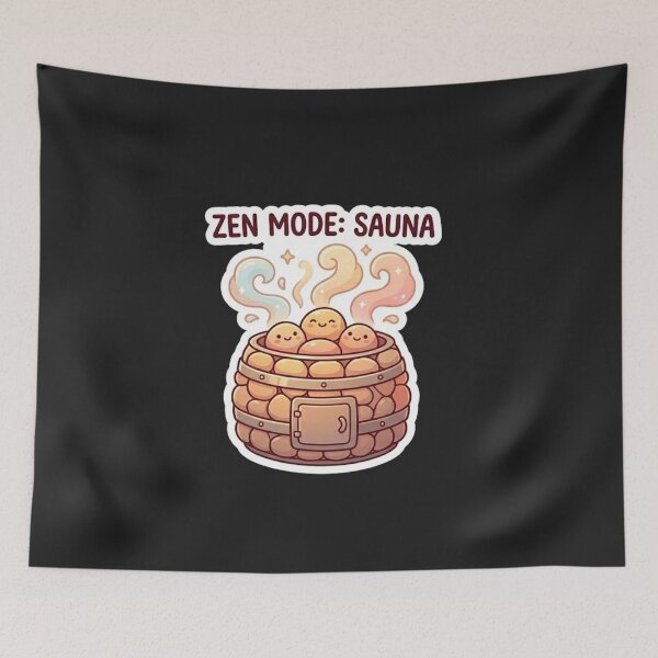 Artikelvorschau, Zen-Modus Sauna Kawaii Steine Wellness Vintry Off entworfen und verkauft von VintryOff.