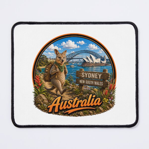 Aperçu de l'œuvre Around Australia with Backpacking Friends créée et vendue par Holiday-Hunter.