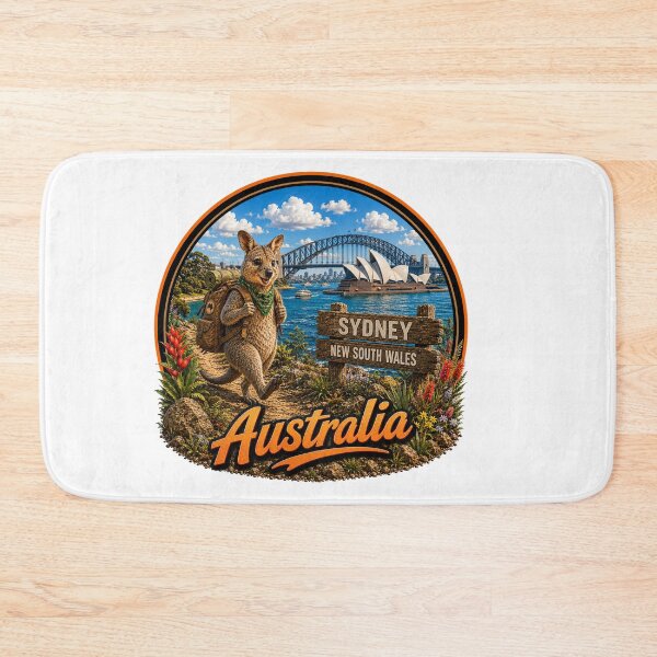Item preview, Around Australia with Backpacking Friends designed and sold by Holiday-Hunter.