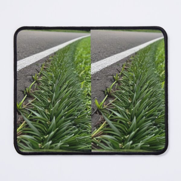 Item preview, Landscape - Roadside and Green Grass, Contrast Between Asphalt and Nature designed and sold by Reverso-Design.