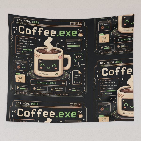Item preview, Dev Mode #001 | Coffee.exe designed and sold by LogicLoop.